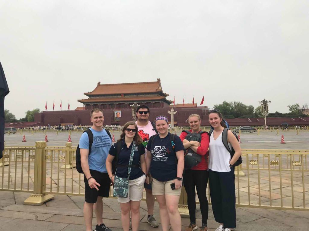 Athletic training students visited China for an international conference